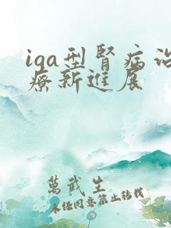 iga型肾病治疗新进展