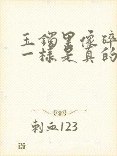 玉镯里像碎冰渣一样是真的吗