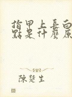 指甲上长白色斑点是什么原因