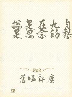 总是在九月回忆是思念的愁是哪首歌的歌词