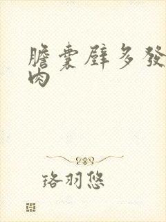 胆囊壁多发性息肉