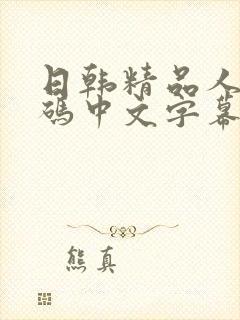 日韩精品人妻有码中文字幕