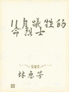 11月牺牲的革命烈士