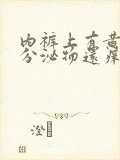 内裤上有黄黄的分泌物还痒是怎么回事