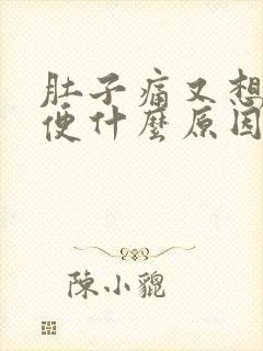 肚子痛又想拉大便什么原因