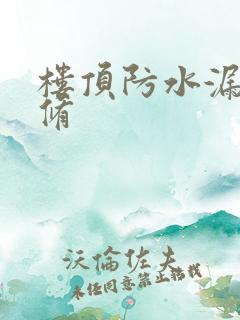 楼顶防水漏水维修