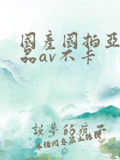 国产国拍亚洲精品av不卡