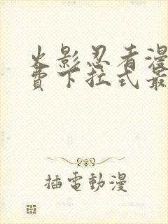 火影忍者漫画免费下拉式最新1023