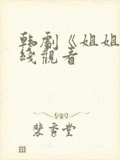 韩剧《姐姐》在线观看