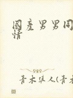 国产男男同志激情