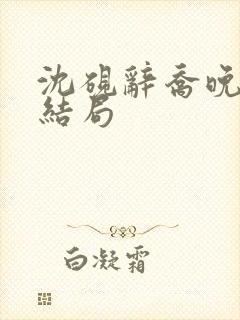 沈砚辞乔晚颜大结局