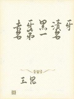 去牙黑渍牙膏排名第一名