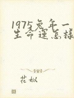 1975兔年一生命运怎样