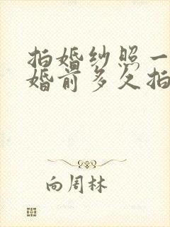 拍婚纱照一般结婚前多久拍