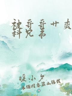 被哥哥艹爽了骨科兄弟