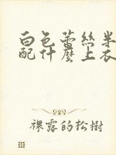 白色蕾丝半裙搭配什么上衣穿