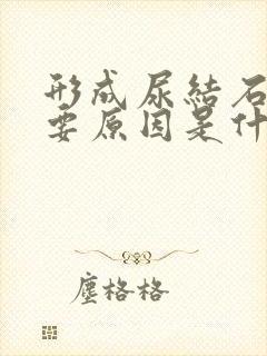 形成尿结石的主要原因是什么