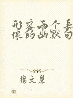 形容两个长得很像的幽默句子