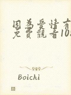 因为爱情有多美免费观看108集