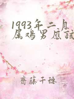 1993年二月属鸡男应该佩戴