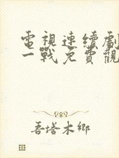 电视连续剧最后一战免费观看