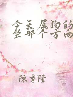 今天属狗的打牌坐哪个方向赢