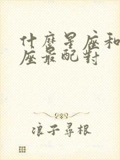 什么星座和双子座最配对