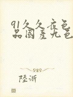 91久久夜色精品国产九色