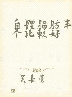 自体脂肪丰胸那个比较好