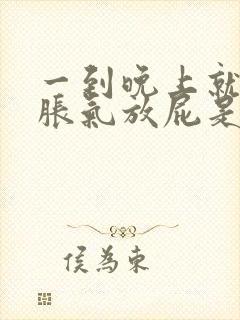 一到晚上就肚子胀气放屁是什么原因