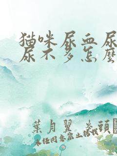 猫咪尿血尿频但尿不多怎么办