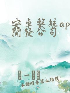 安卓系统app开发公司