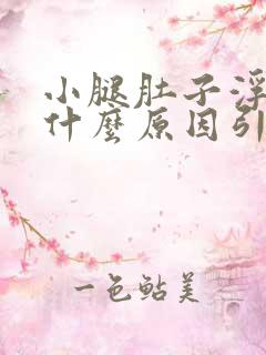 小腿肚子浮肿是什么原因引起的