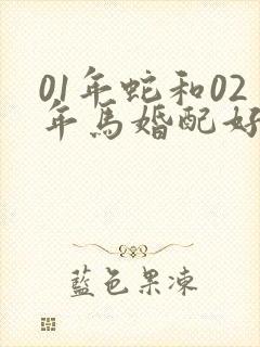 01年蛇和02年马婚配好吗