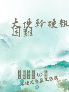 大便干硬粗排便困难