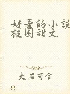 好看的小说推荐校园甜文