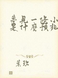 梦见一条小黑蛇是什么预兆