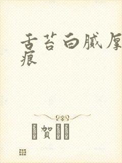 舌苔白腻厚有齿痕