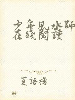 少年风水师小说在线阅读