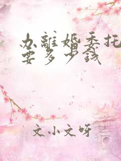 办离婚委托律师要多少钱