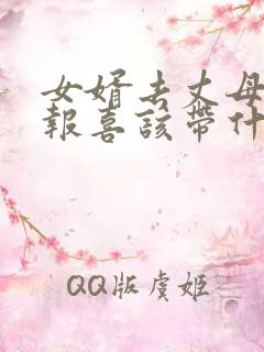 女婿去丈母娘家报喜该带什么礼物