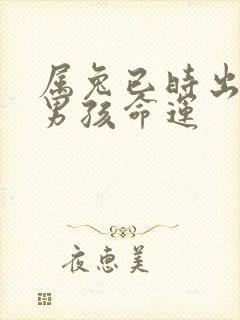 属兔已时出生的男孩命运