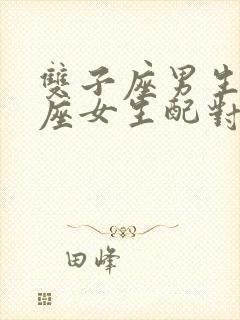 双子座男生摩羯座女生配对指数