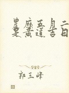 农历五月二十五是黄道吉日吗