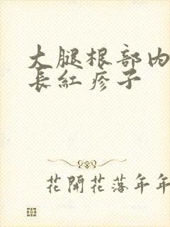 大腿根部内侧痒长红疹子