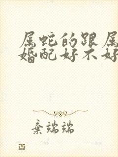 属蛇的跟属马的婚配好不好