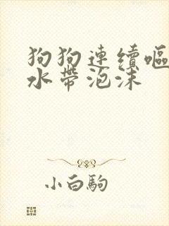 狗狗连续呕吐黄水带泡沫