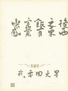 吃完饭之后胃里感觉有东西堵着一样