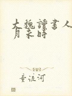 大魏读书人 七月未时