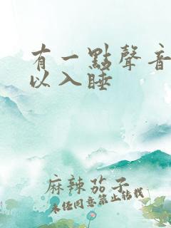 有一点声音就难以入睡